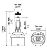 Hella Optilux 893 12V 37.5W Extreme Yellow Bulbs (Pair) - H71071192