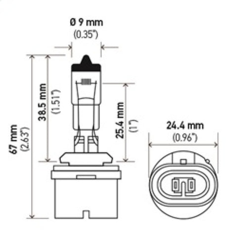 Hella Optilux 893 12V 37.5W Extreme Yellow Bulbs (Pair) - H71071192