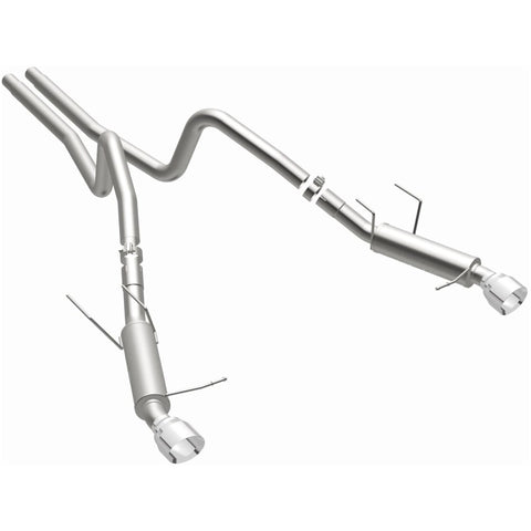 Magnaflow 2014 Ford Mustang V6 3.7L Comp Series Dual Split Rear Polished Stainless C/B Perf Exhaust - 15245