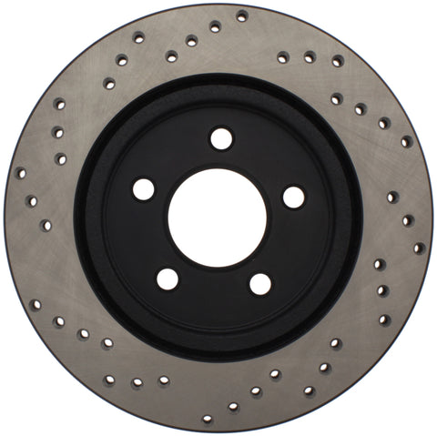 StopTech 05-10 Ford Mustang V6/4.0L / GT V8/4.6L Cross Drilled Right Rear Rotor - 128.61087R