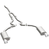 MagnaFlow Cat Back, SS, 2.5in, Street, Dual Split Polished 4.5in Tips 2015 Ford Mustang Ecoboost - 19097