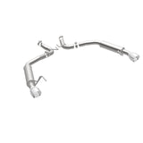 MagnaFlow Axle Back, SS, 2.5in, Competition, Dual Split Polish 4.5in Tip 2015 Ford Mustang Ecoboost - 19179