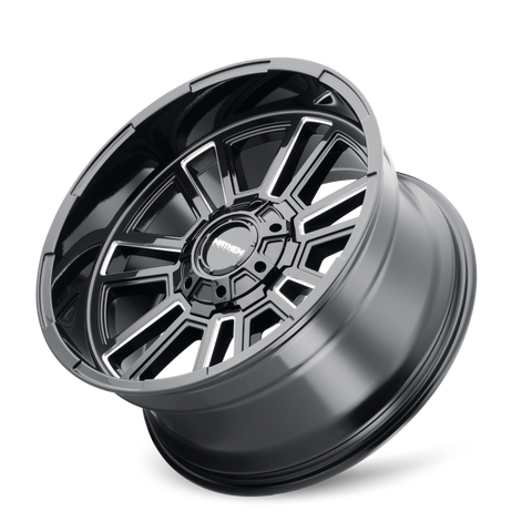 Mayhem 8115 Apollo 20x9 / 6x135 BP / 0mm Offset / 106mm Hub Black w/ Milled Spokes Wheel - 8115-2937BM