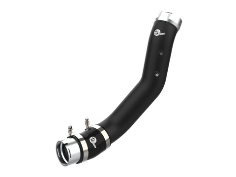 aFe 2024 GM Diesel Trucks V8 6.6L L5P BladeRunner 3.5in Aluminum Cold Charge Pipe - Black - 46-20709-B