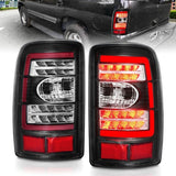 ANZO 2000-2006 Chevrolet Tahoe LED Tail Lights w/ Clear Lens Black Housing - 311362