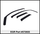 EGR 09-12 Dodge Ram F/S Pickup Quad Cab In-Channel Window Visors - Set of 4 - Matte (572655) - 572655