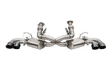 Corsa 20-25 Corvette C8 3in Valved Cat-Back 4.5in Blk Quad Tips Fits Factory Perf Exhaust DeletesAFM - 21103BLK