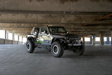 DV8 Offroad 07-23 Jeep Wrangler/Gladiator JT/JK/JL FS-25 Stubby Front Bumper w/Plated Bull Bar - FBJL-06