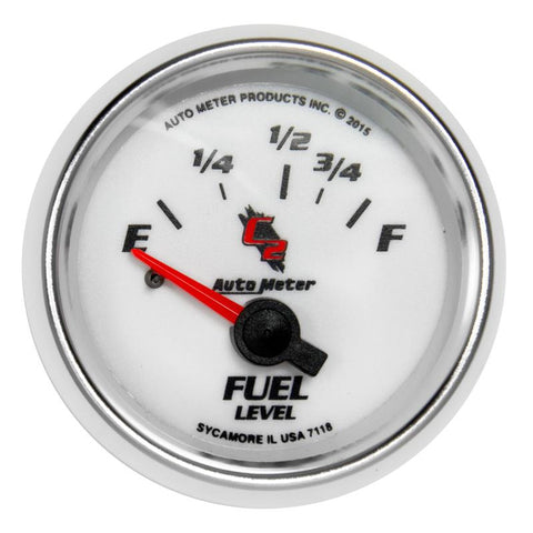 Autometer C2 Gauge Fuel Level 2 1/16in 16e To 158f Elec C2 - 7118