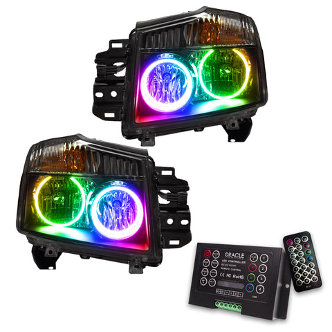 Oracle 08-15 Nissan Titan SMD HL - ColorSHIFT w/ 2.0 Controller - 7173-333