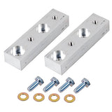 Synergy 07-18 Jeep Wrangler JK/JKU Rear Sway Bar Drop Bracket Kit Billet Alum 1.0in Drop - 8086-02