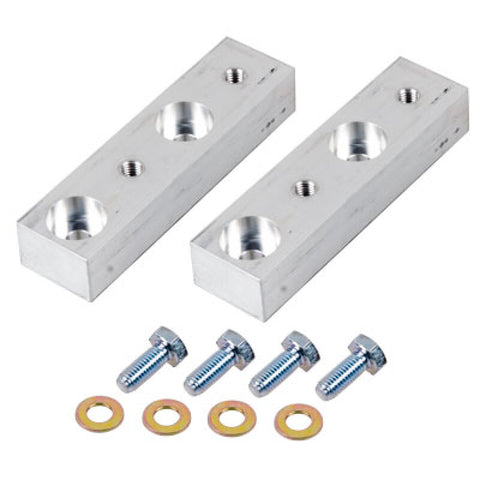 Synergy 07-18 Jeep Wrangler JK/JKU Rear Sway Bar Drop Bracket Kit Billet Alum 1.0in Drop - 8086-02