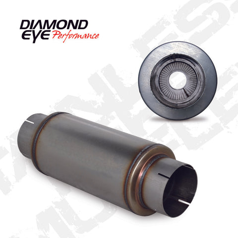 Diamond Eye MFLR 5inID SGL IN/SGL OUT 7inDIA X 14in BODY 20in LENGTH PERF SLOTTED ENDS 409 SS - 560020