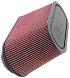 K&N Custom Racing Unique Oval Tapered Filter 17.313in OL B/7.75in OW B/14.625inOL T/6.125inOW T/9in - 100-8521