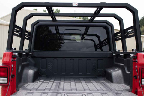 Fishbone Offroad 20+ Jeep Gladiator Bed Rack Full Tackle Rack - Black Powdercoat - FB21219