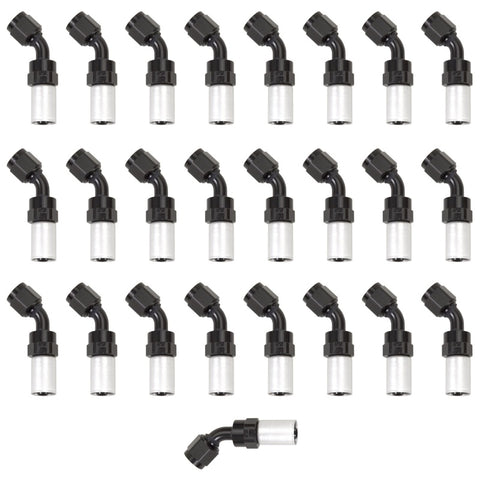 Russell Performance -4 AN Proclassic Crimp 45 Degree End (O.D. 0.450) (Qty. 25) - 610418