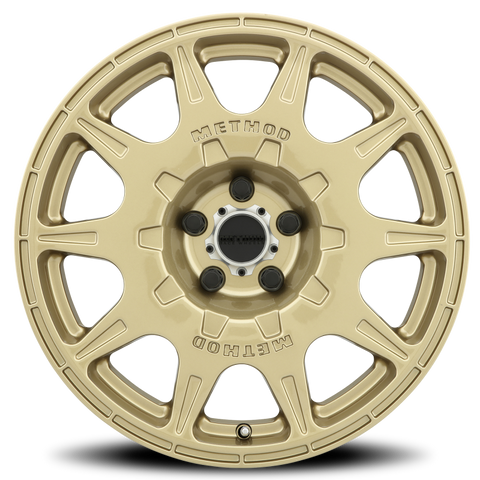 Method MR502 RALLY 17x8 +38mm Offset 5x4.5 67.1mm CB Gold Wheel - MR50278012138-2