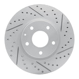 R1 13-19 Mazda Cx-5 Front Right Drilled & Slotted Geo-Carbon Rotor - 830-80080R