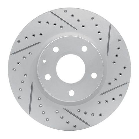 R1 13-19 Mazda Cx-5 Front Right Drilled & Slotted Geo-Carbon Rotor - 830-80080R