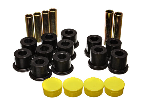 Energy Suspension 98-03 Dodge Durango 2WD / 00-03 Dodge Durango 4WD Blk Rear Leaf Spring Bushing Se - 5.2114G