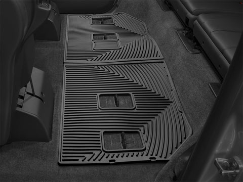 WeatherTech 07-10 Chevrolet Suburban Rear Rubber Mats - Black - W264
