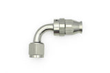 DeatschWerks 8AN Female Swivel 90-Degree Hose End PTFE (Incl. 1 Olive Insert) - 6-02-0856