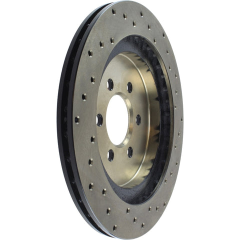StopTech 92-02 Dodge Viper Drilled Rear Right Cryo Rotor - 128.63037CR