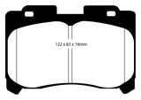 EBC 93-98 Toyota Supra 3.0 Twin Turbo Redstuff Front Brake Pads - DP31004C