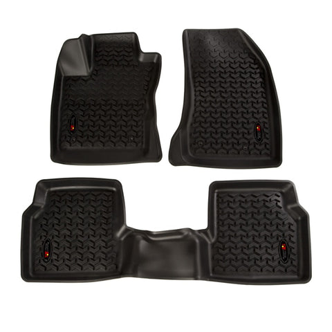 Rugged Ridge Floor Liner Front/Rear Black 2018-2019 Jeep Compass - 12987.42