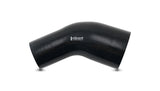 Vibrant 4 Ply Aramid 45 Degree Silicone Transition Hose 2.75in ID x 3in Length In/Out - Black - 19766