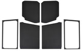 DEI 18-23 Jeep Wrangler JL 2-Door Boom Mat Complete Headliner Kit - 7 Piece - Black Leather Look - 50283