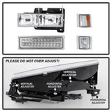 xTune 92-94 Blazer Full Size Corner/LED Bumper Headlights Chrome HD-JH-CCK88-LED-AM-C-SET - 5069559