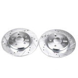 Power Stop 02-08 Jaguar X-Type Rear Evolution Drilled & Slotted Rotors - Pair - EBR817XPR