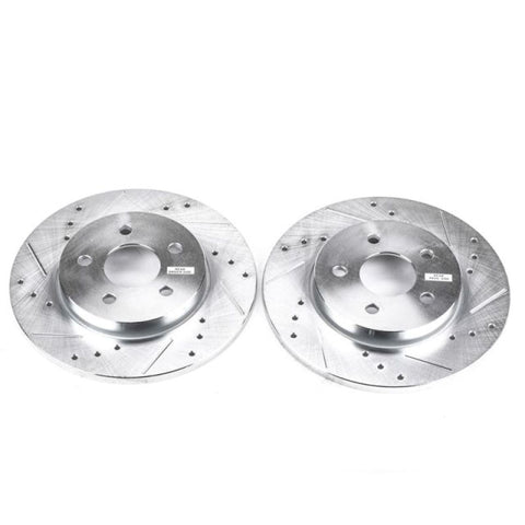 Power Stop 02-08 Jaguar X-Type Rear Evolution Drilled & Slotted Rotors - Pair - EBR817XPR