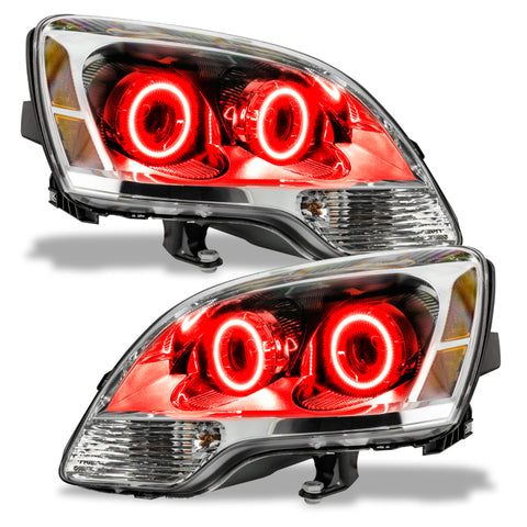 Oracle Lighting 08-12 GMC Acadia Non-HID Pre-Assembled LED Halo Headlights -Red - 7732-003