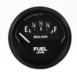 Autometer AutoGage 2-5/8in 0-90 Short Sweep Electrical Fuel Level - Black - 2316