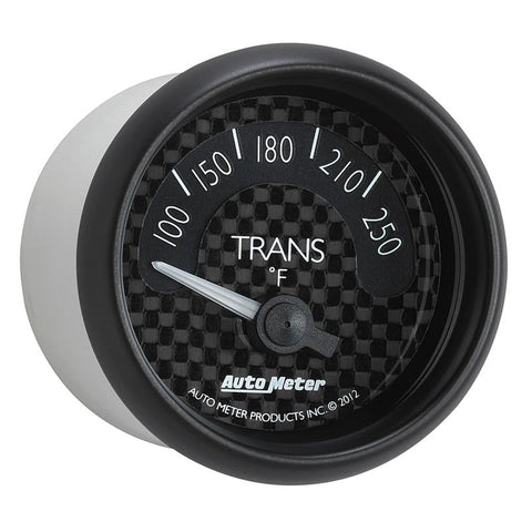Autometer GT Series 52mm Short Sweep Electronic 100-250 Deg F Transmission Temperature - 8049