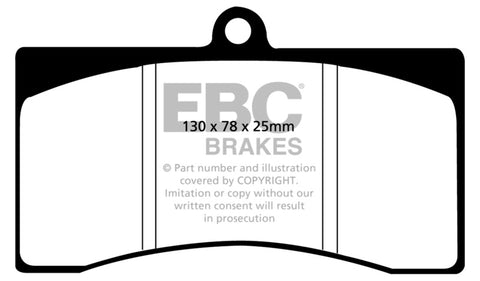 EBC 90-00 Aston Martin Vantage 5.3 (Twin Supercharged)(Alcon) Yellowstuff Front Brake Pads - DP4011R