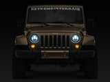 Raxiom 97-18 Jeep Wrangler TJ/JK Axial 7-Inch LED Headlights w/RGB Halo- Blk Hsng (Clear Lens) - J142665