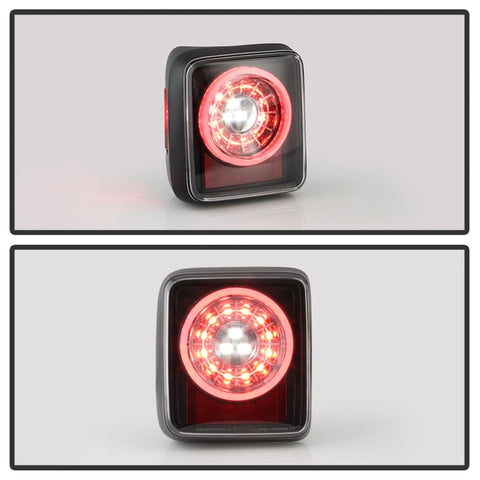 Spyder 19-20 Jeep Wrangler - Full LED Tail Lights - Seq Turn Signal - Black ALT-YD-JW19-SEQ-BK - 5086174