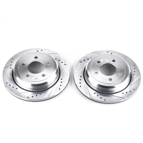 Power Stop 03-11 Ford Crown Victoria Rear Evolution Drilled & Slotted Rotors - Pair - AR8165XPR