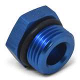 Russell Performance -10 AN Straight Thread Plug (Blue) - 660290