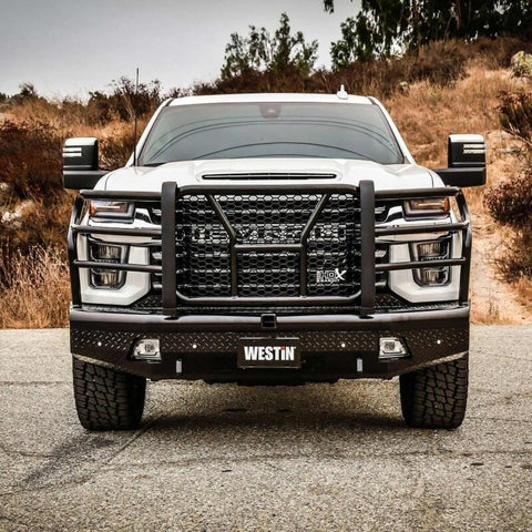 Westin 20-21 Chevrolet 2500/3500 HDX Bandit Front Bumper - Black - 58-31185