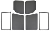 DEI 18-23 Jeep Wrangler JL 2-Door Boom Mat Complete Headliner Kit - 7 Piece - Gray Leather Look - 50284