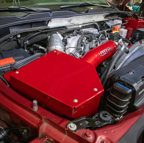 Wehrli 20-24 Chevrolet 6.6L L5P Duramax 4in Intake Kit - Red - WCF100702-RED