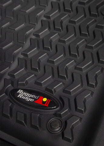 Rugged Ridge Floor Liner Front Black 2018-2020 Jeep Wrangler 2020 Gladiator JL / JT - 12920.36