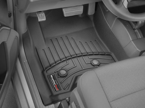 WeatherTech 13-24 Kenworth T680 Front FloorLiner for Vinyl Floors - Black - 4416251V