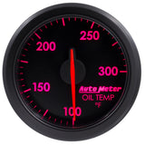 Autometer Airdrive 2-1/6in Oil Temp Gauge 100-300 Degrees F - Black - 9140-T