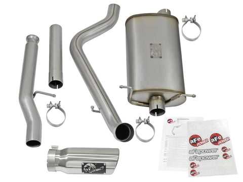 aFe MACHForce XP Exhausts Cat-Back Polished Tips 09-17 GM Silverado 1500 4.3/5.3L RegCab SB/LB - 49-44072-P