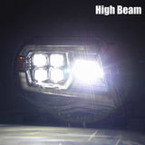 AlphaRex 05-11 Toyota Tacoma NOVA LED Projector Headlights Plank Style Alpha Black w/Actv Light/DRL - 880744